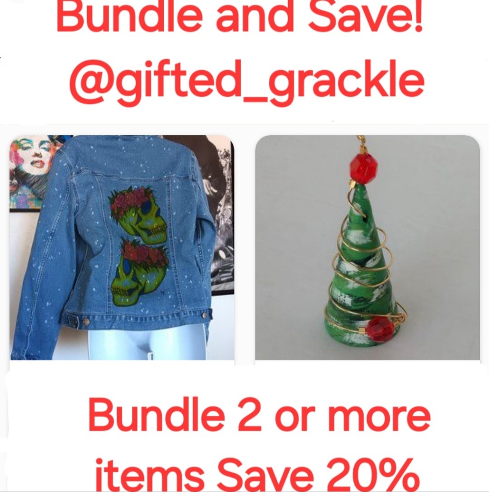 Bundle 2 or more items Save 20% New Vintage Handcrafted Shoes Art Clothing